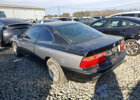 1991 BMW 850 I Automatic z USA, uszkodzony, nr VIN WBAEG2316MCB72359